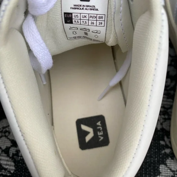 Veja V-15 Leather White Nautico High Top Women's size 9.5 - Picture 11 of 16